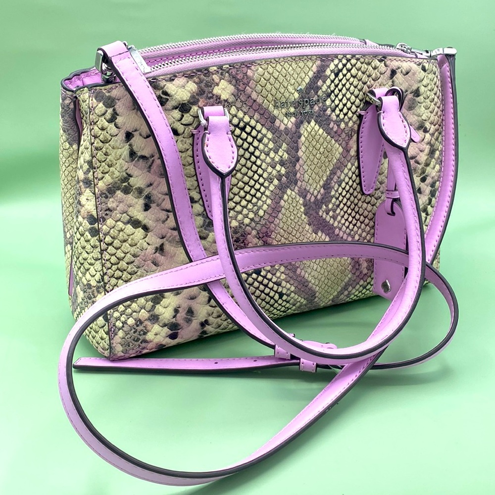 Kate Spade snake skin small satchel